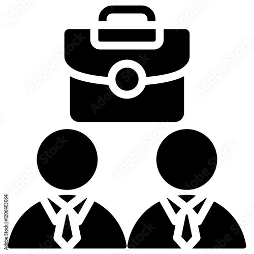 Colleague Glyph Icon