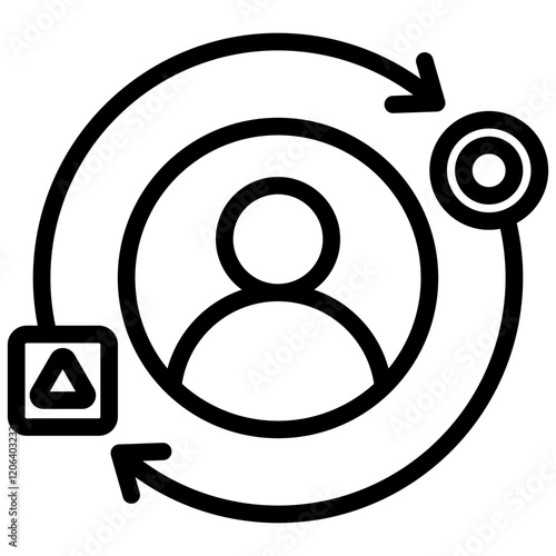 Adaptability Outline Icon