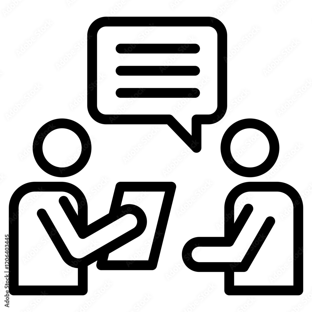 Interview Outline Icon