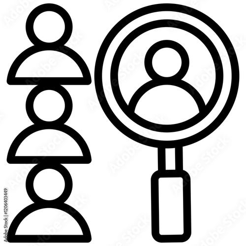Hiring Outline Icon