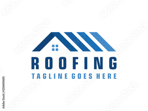 Roofing constructions logo symbol vector illustration on transparent background