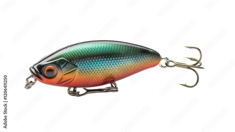 Fishing lure on transparent background