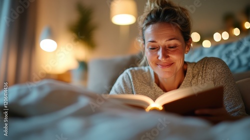 Cozy night reading in pajamas brings joy and relaxation