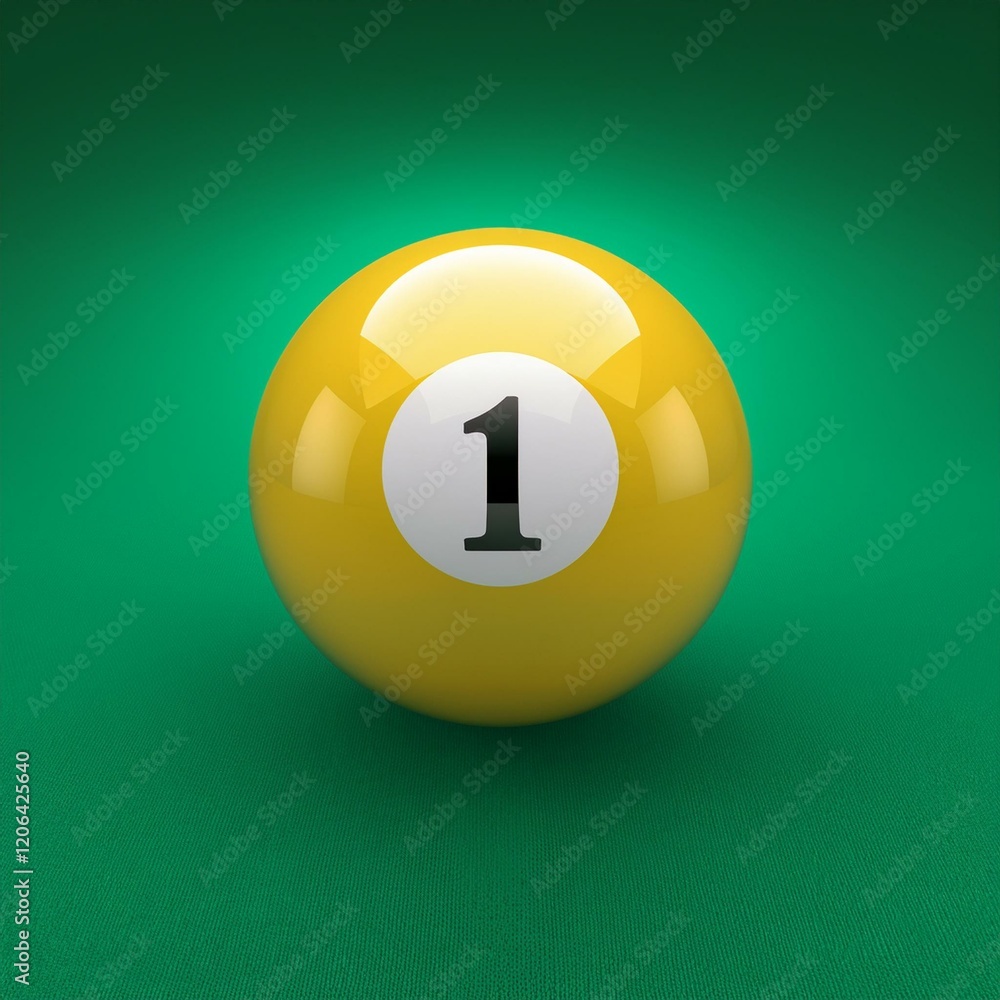 billiard ball number one