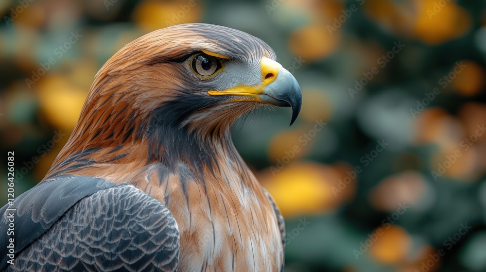 Golden Eagle Profile, Autumn, Wildlife, Close-up Golden Eagle Profile, Autumn, Wildlife, Close-up
