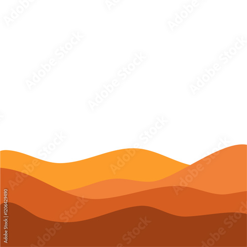 Landscape with desert 