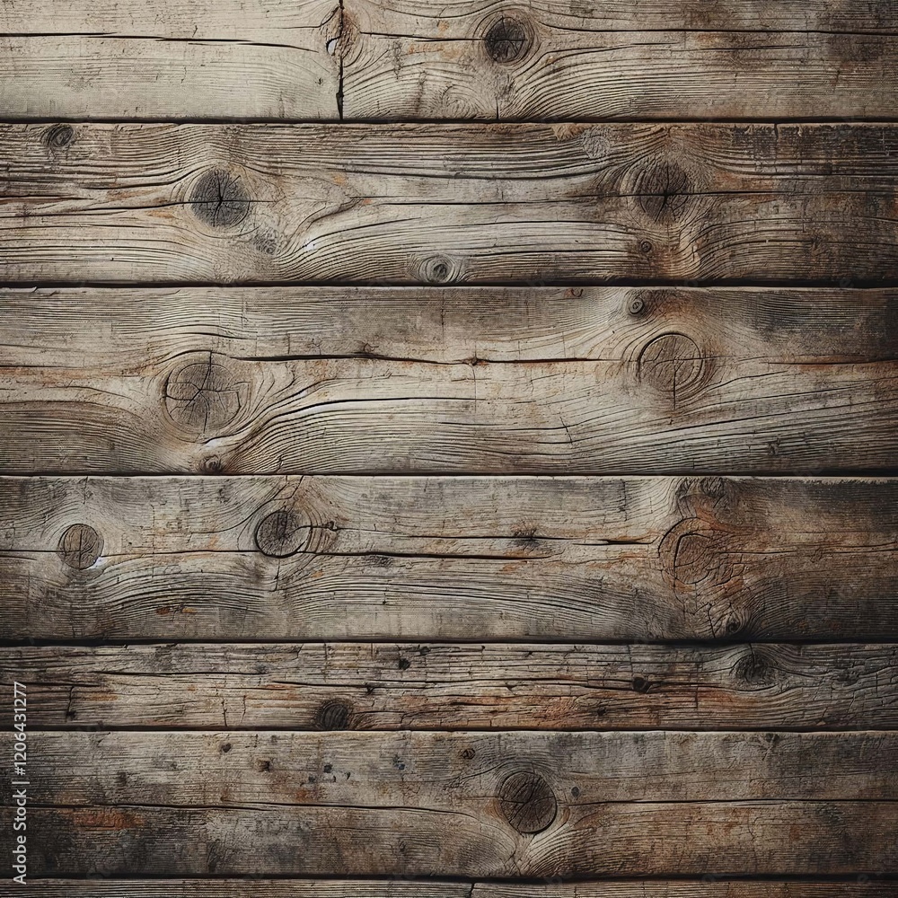 Obraz premium Detailed image of horizontal wooden planks, emphasizing the depth and variation in tones.
