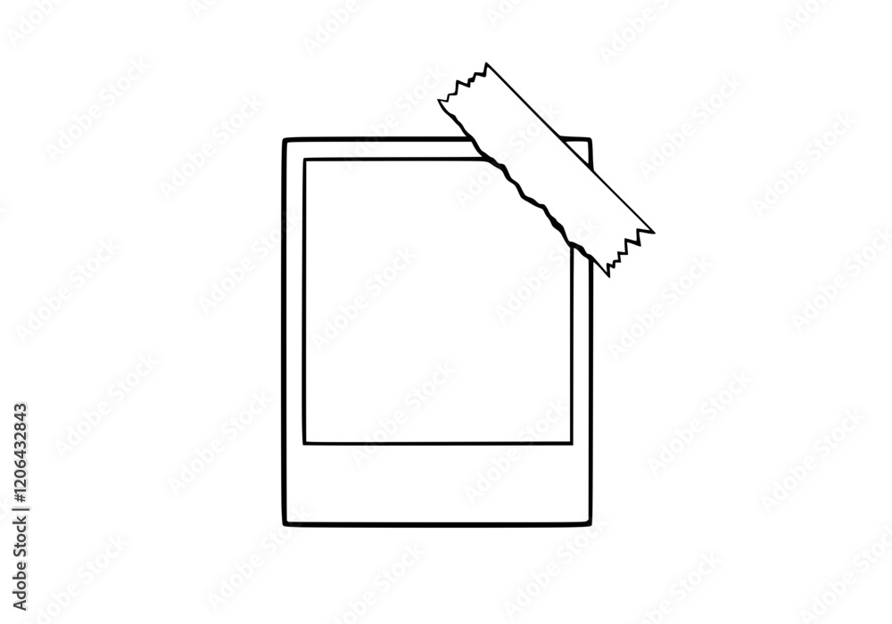 Frame mockup with empty photo space for design display or presentation Frame mockup with empty photo space for design display or presentation