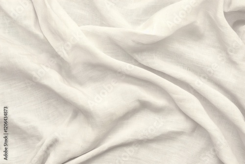 Wallpaper Mural Soft-flowing White Fabric with Elegant Texture Torontodigital.ca