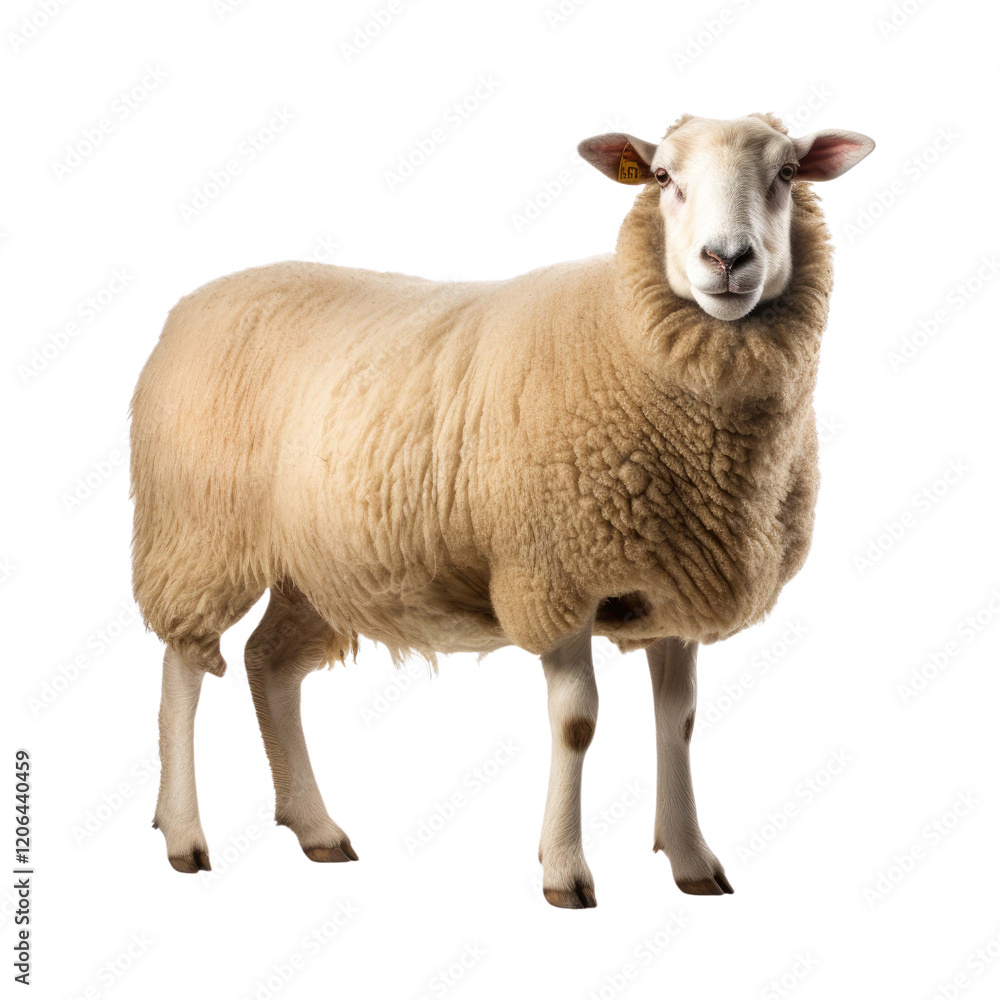 sheep isolated on a white transparent background sheep isolated on a white transparent background