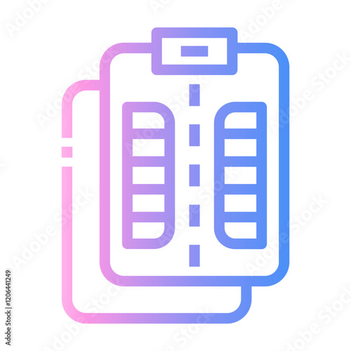 development plan Line Gradient Icon