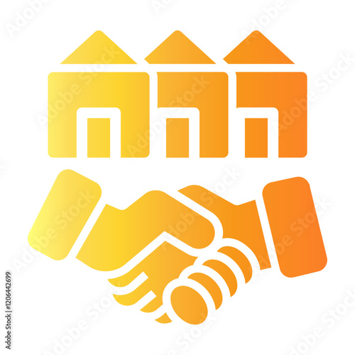 construction agreements Gradient icon
