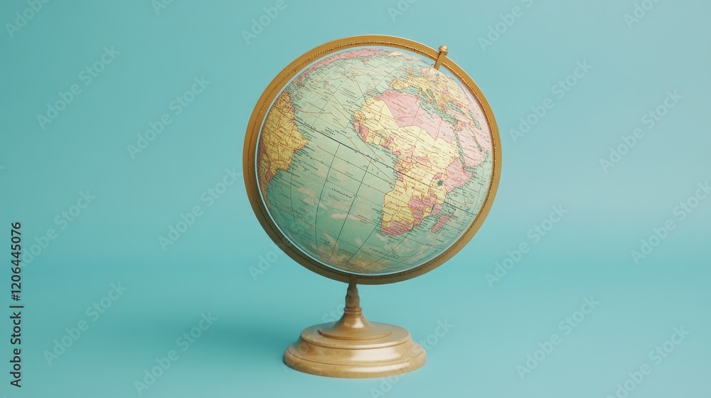 A D globe with lines connecting different countries, symbolizing global communication, on a blue background. A D globe with lines connecting different countries, symbolizing global communication, on a blue background.