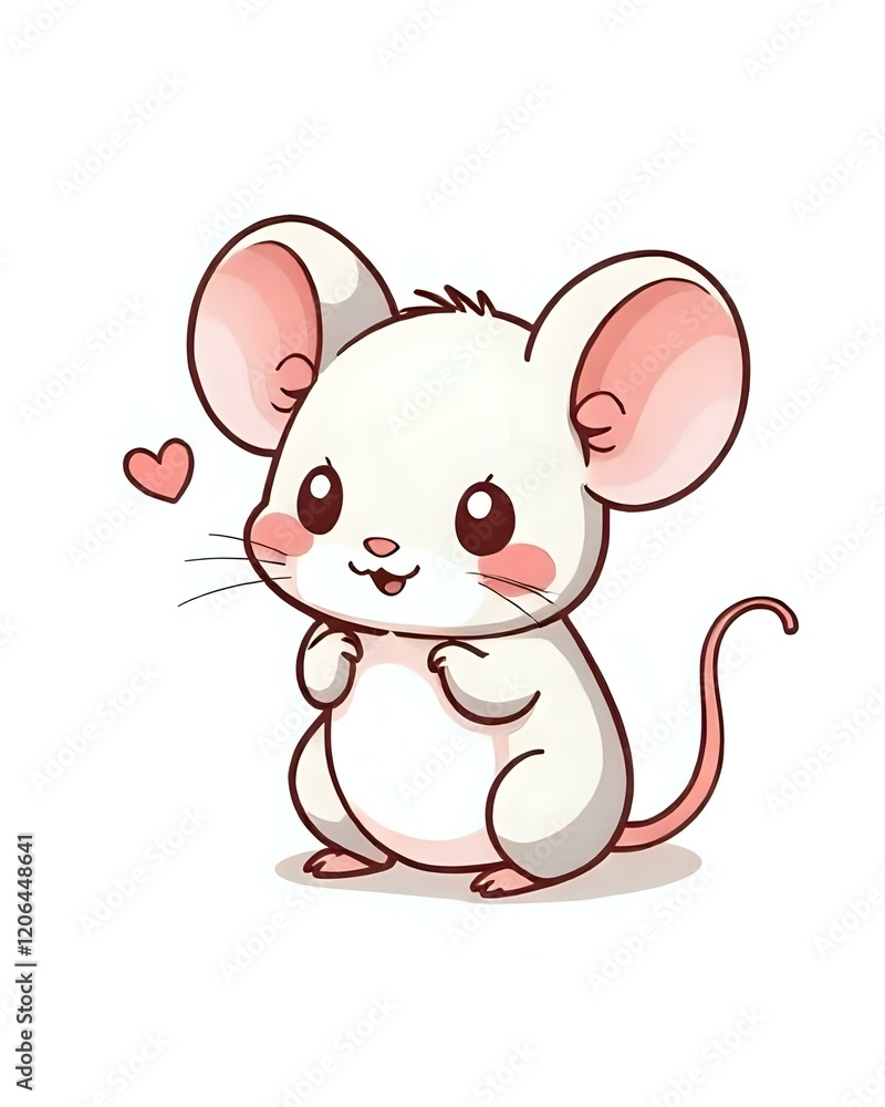 illustration vectorielle d'une petite souris qui sourie illustration vectorielle d'une petite souris qui sourie