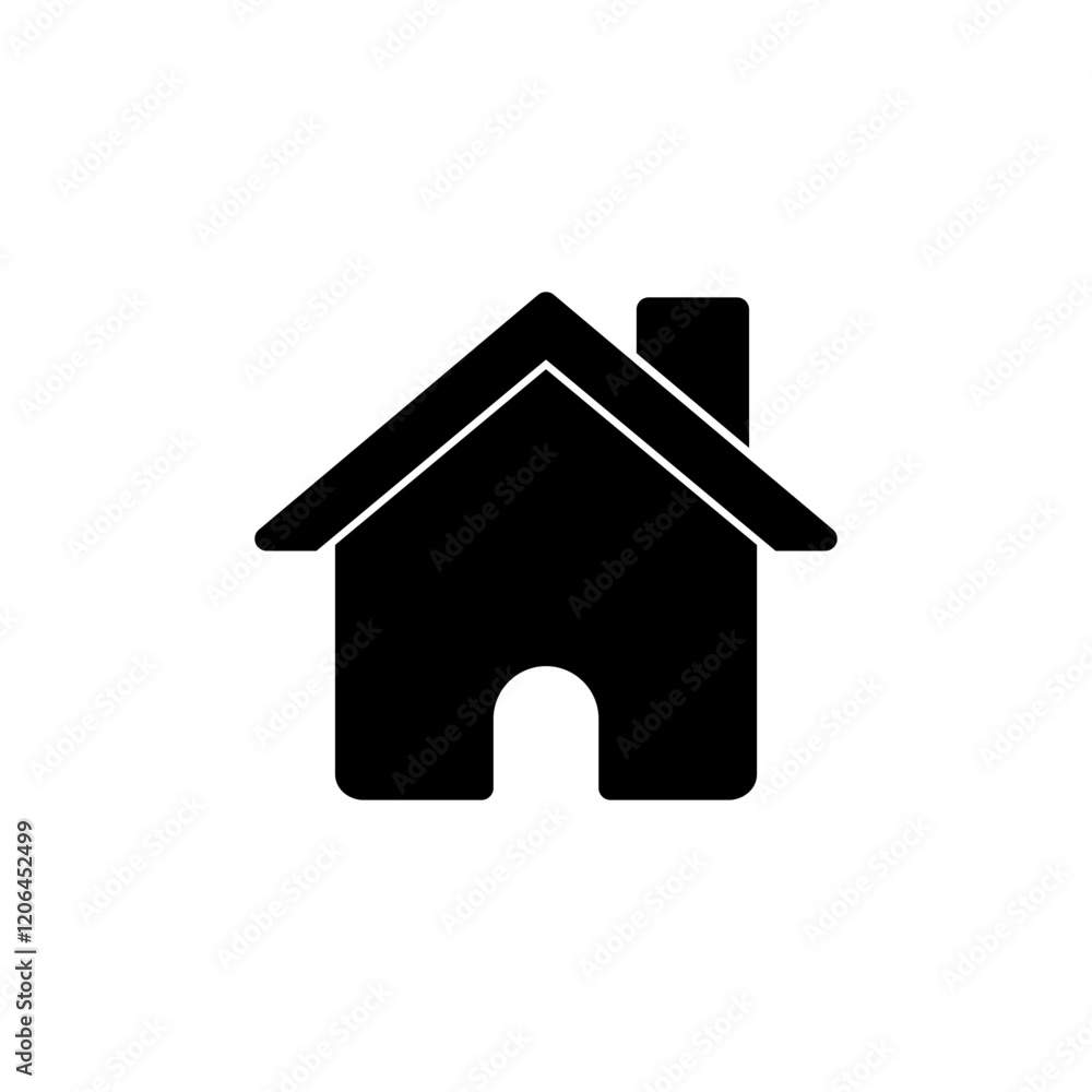 Fototapeta premium Home icon vector illustration. House sign and symbol