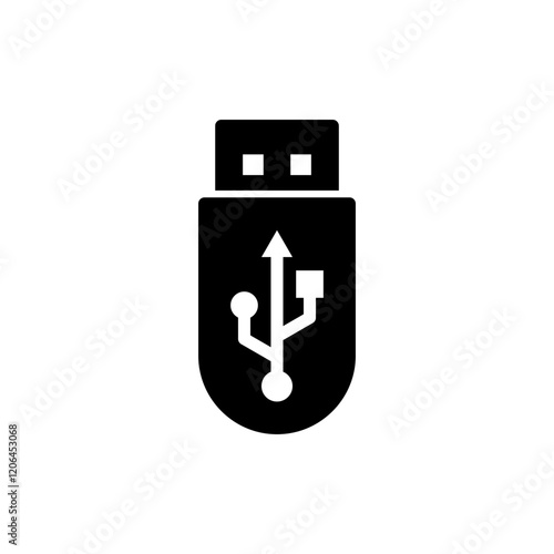 Usb icon vector illustration. Flash disk sign and symbol. flash drive sign.