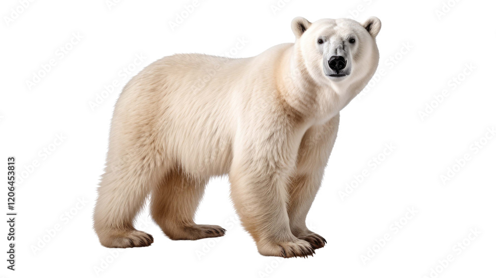 white polar bear isolated on a white transparent background white polar bear isolated on a white transparent background