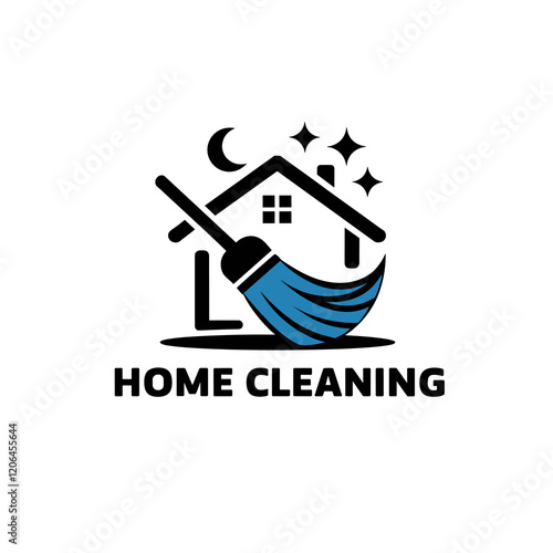 Home Cleaning Service Logo Design
