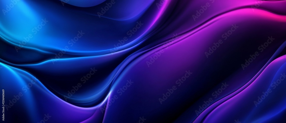 Obraz premium A sophisticated abstract gradient background.featuring deep blues and purples with smooth transitions.conveying elegance and luxury.ideal for high-end product presentations