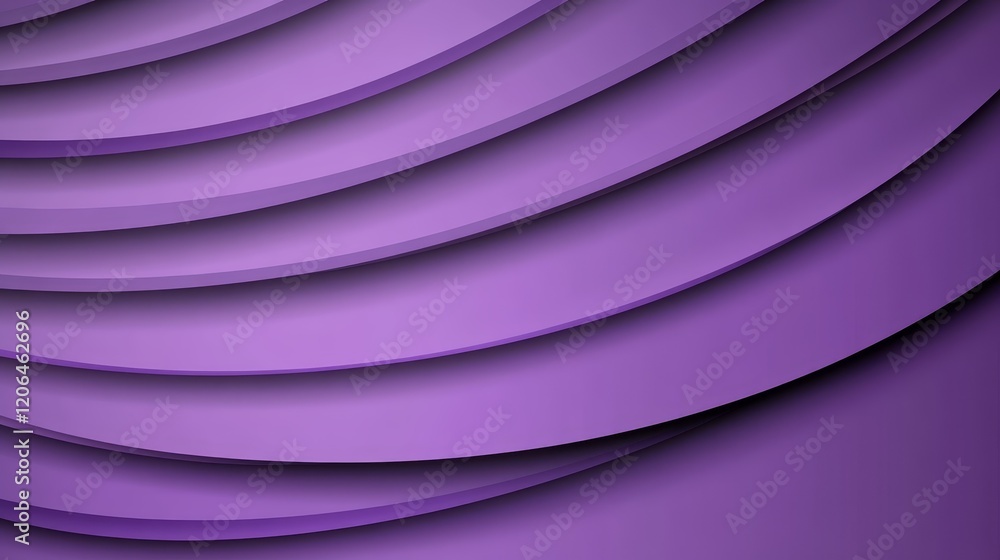 Fototapeta premium Dynamic flowing lines on a vibrant purple abstract background