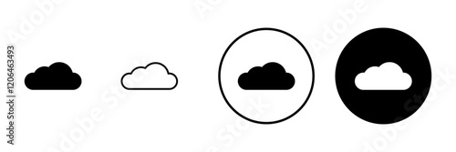 Cloud icon vector. cloud sign and symbol