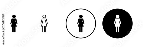Female icon vector. woman sign and symbol