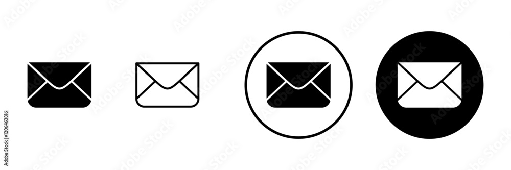 Mail icon vector. email sign and symbol. E-mail icon. Envelope icon Mail icon vector. email sign and symbol. E-mail icon. Envelope icon