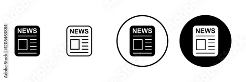 Newspaper icon vector. news paper sign and symbolign
