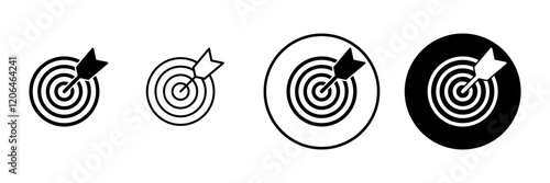 Target icon vector. goal icon vector. target marketing sign and symbol