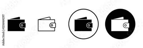 Wallet icon vector. wallet sign and symbol