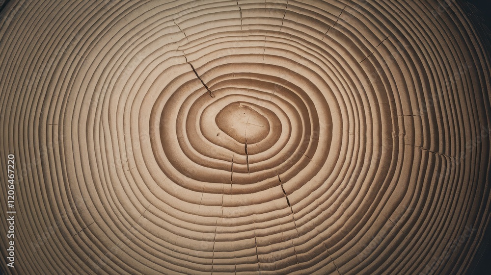 Close-up view of a tree rings, showcasing the intricate patterns and textures of wood grain in natural colors. Close-up view of a tree rings, showcasing the intricate patterns and textures of wood grain in natural colors.