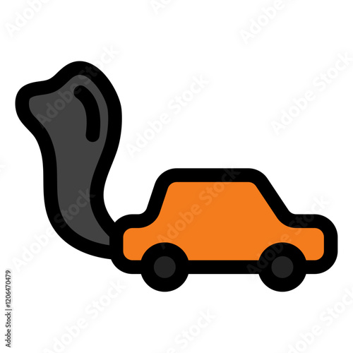 car pollution icon