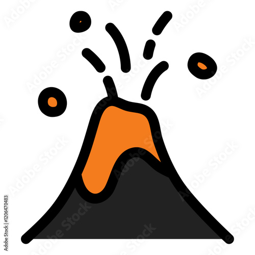 volcano eruption icon