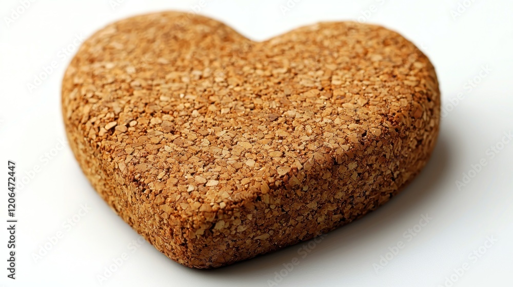 Heart-Shaped Cork Object Close Up