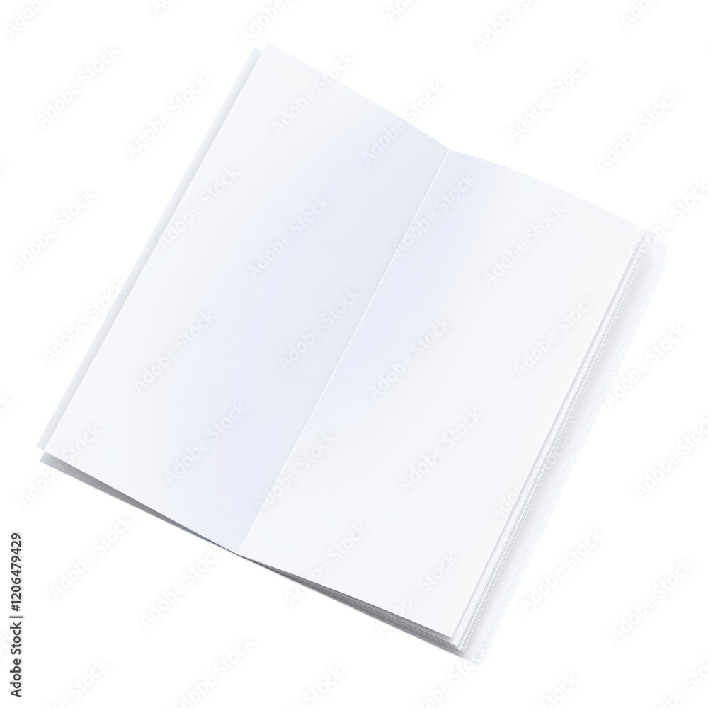 Blank Bifold Brochure Mockup Open White Paper Leaflet Template for Design Presentation Blank Bifold Brochure Mockup Open White Paper Leaflet Template for Design Presentation