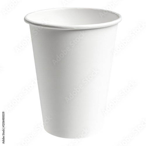 Wallpaper Mural Blank White Disposable Paper Cup Mockup Isolated Beverage Container Torontodigital.ca