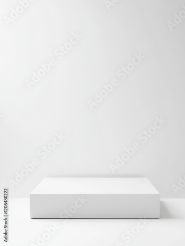 Wallpaper Mural Minimalist white platform against a white wall. Torontodigital.ca