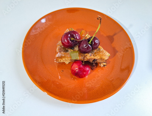 Foto plate of cake