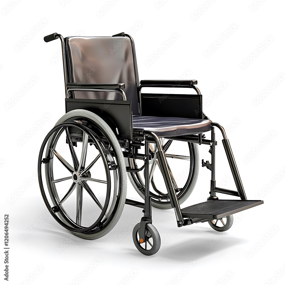Fototapeta premium Wheelchair isolated on white background