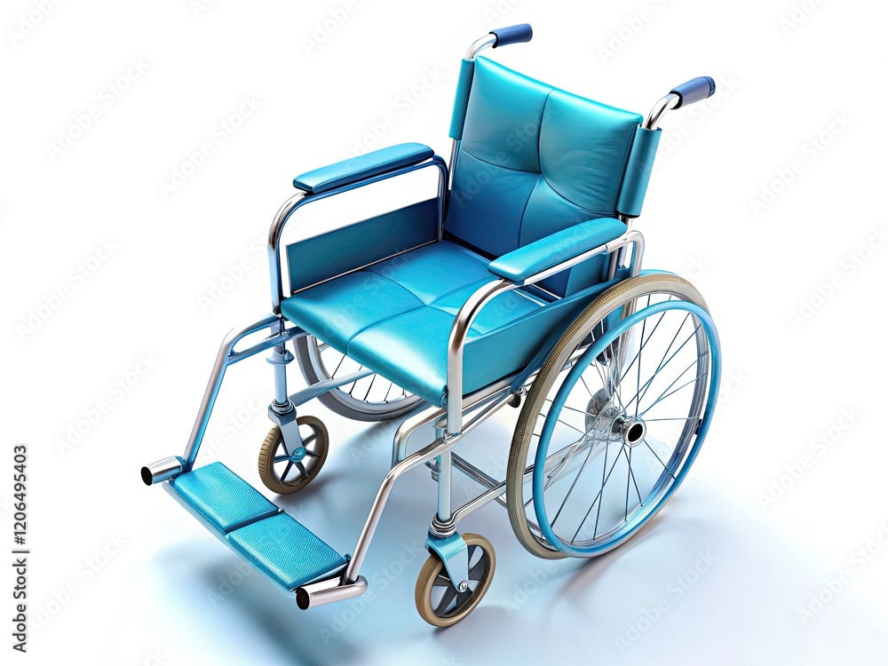 Fototapeta premium Broken Chair Top View, Isolated, White Background, Defective Furniture, Damaged Seating, Unusual Chair Design, Weird Chair, Odd Chair, Faulty Chair