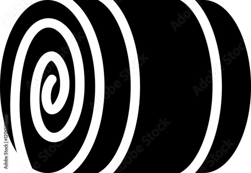 Hay Bale Glyph Icon