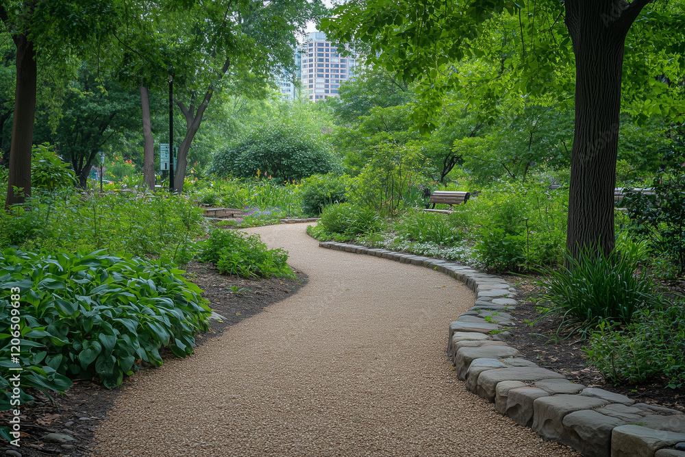 Jogging Pathway Through a Vibrant Park Surrounded by Lush Greenery – Perfect for Fitness Enthusiasts Jogging Pathway Through a Vibrant Park Surrounded by Lush Greenery – Perfect for Fitness Enthusiasts