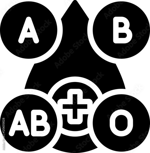 Blood Type Glyph Icon