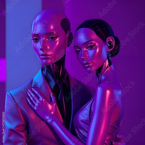 robot couple and robot love