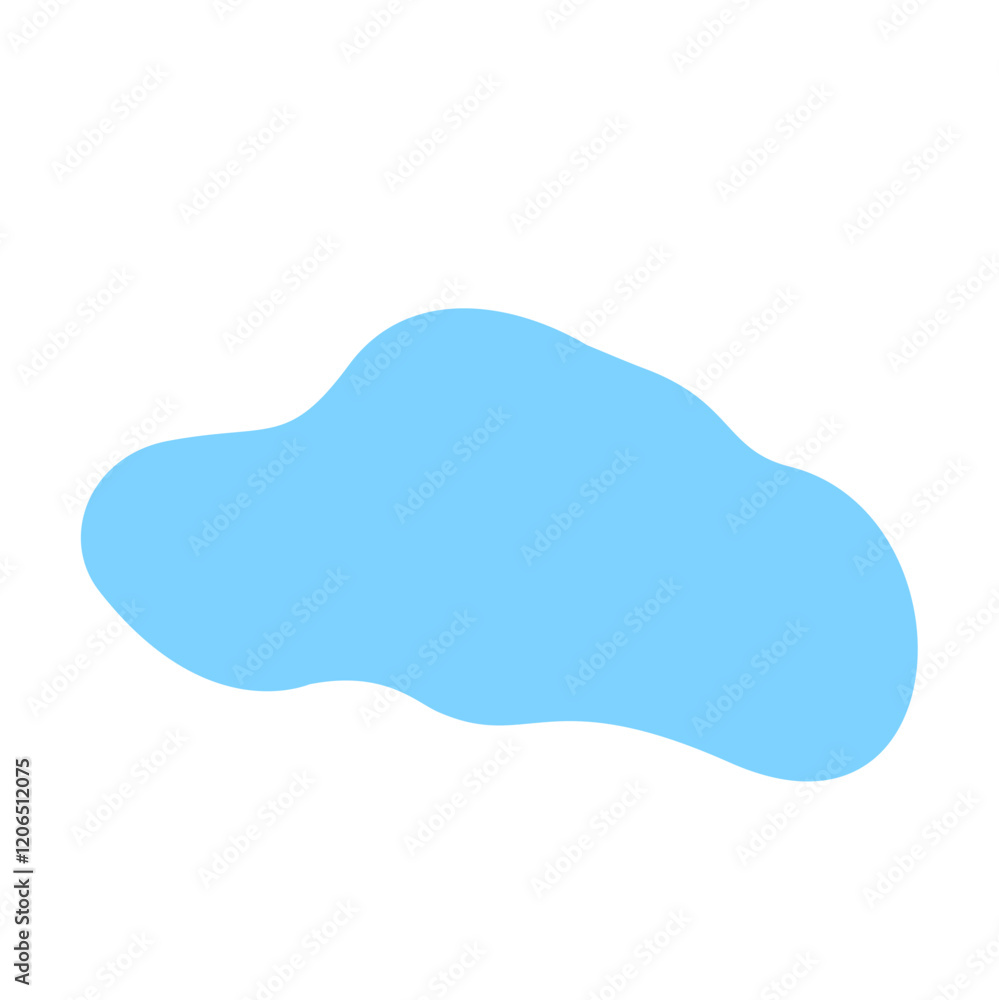 Illustration of Puddles of Water Illustration of Puddles of Water