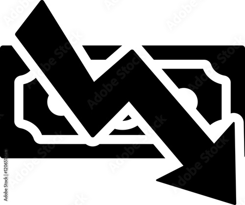 Inflation Glyph Icon