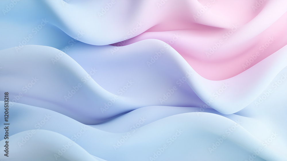 Obraz premium background featuring a soft gradient blending pastel colors, such as light pink, blue, and lavender, creating a calming and elegant atmosphere. 