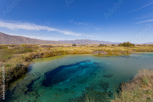La Poza Azul de Cuatro Ciénegas, a crystalline oasis in the desert, Coahuila Mexico