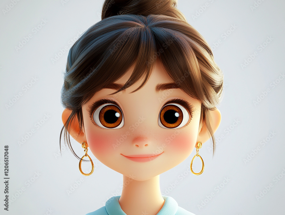 Beautiful girl 3d, beauty avatar Beautiful girl 3d, beauty avatar