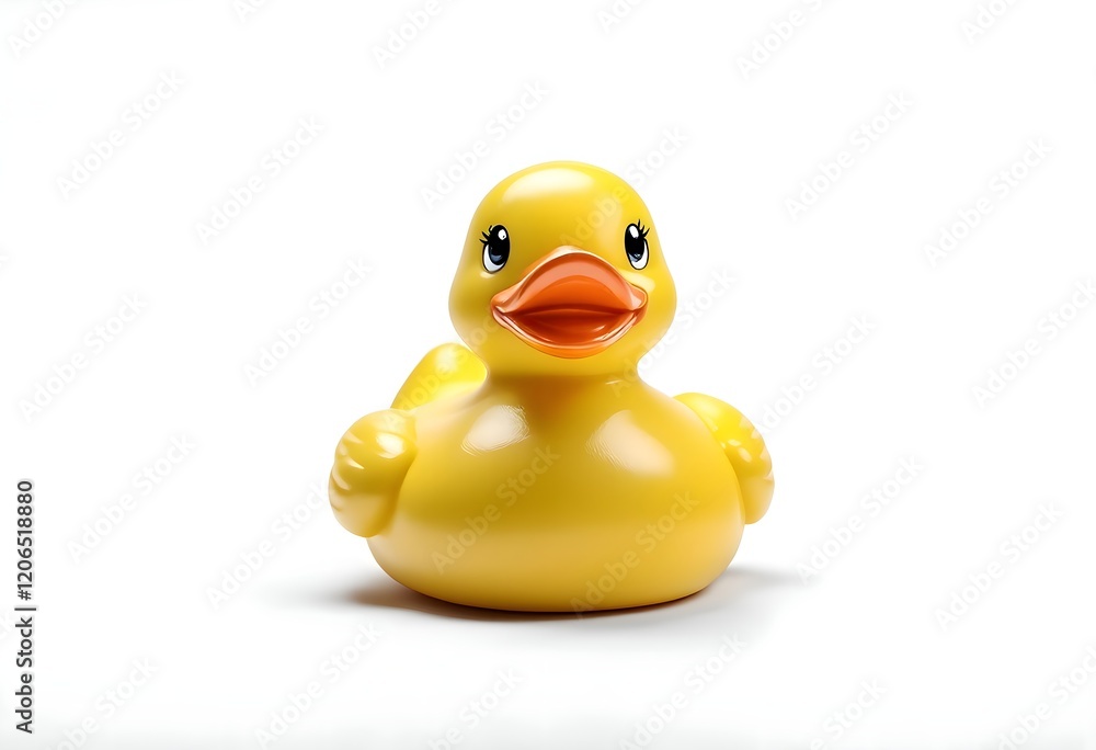 Cheerful Yellow Rubber Duck: A Simple, Playful Bath Toy Cheerful Yellow Rubber Duck: A Simple, Playful Bath Toy